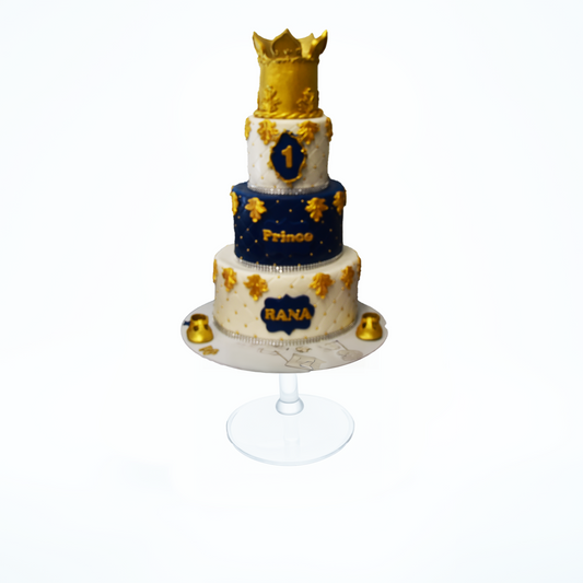 Royal Sapphire Splendor (Available in Fondant Icing Only )