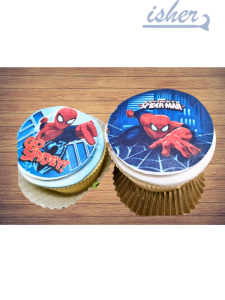 Edible Image Cupcakes Spidey (Pack Of 6)