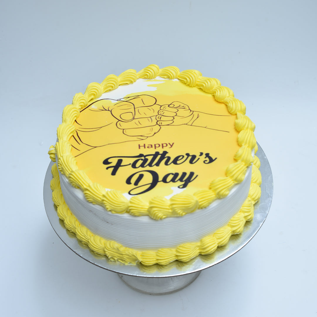 Holding Hands with Dad Cake