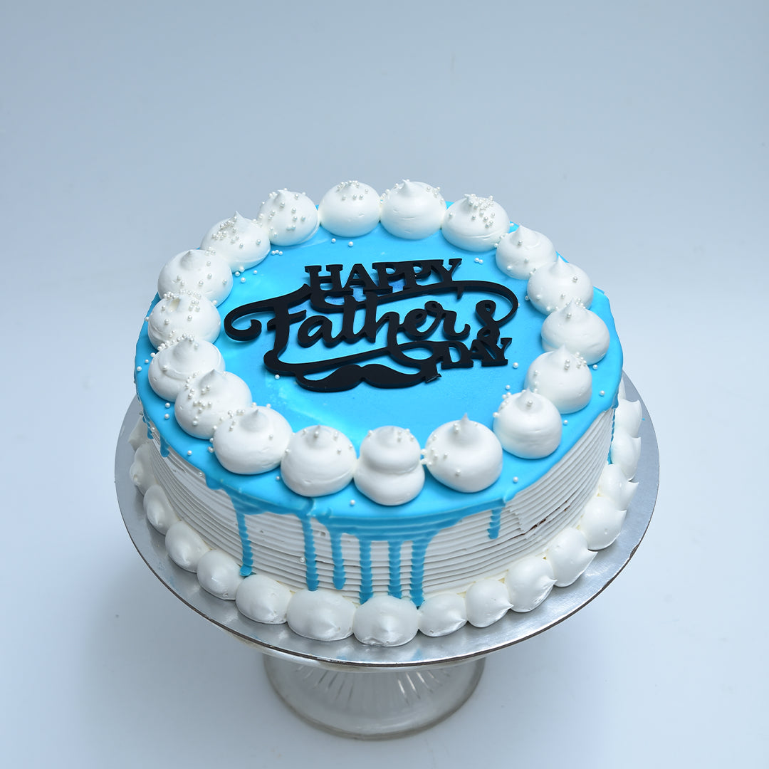 Blue Drip Father’s Day Cake