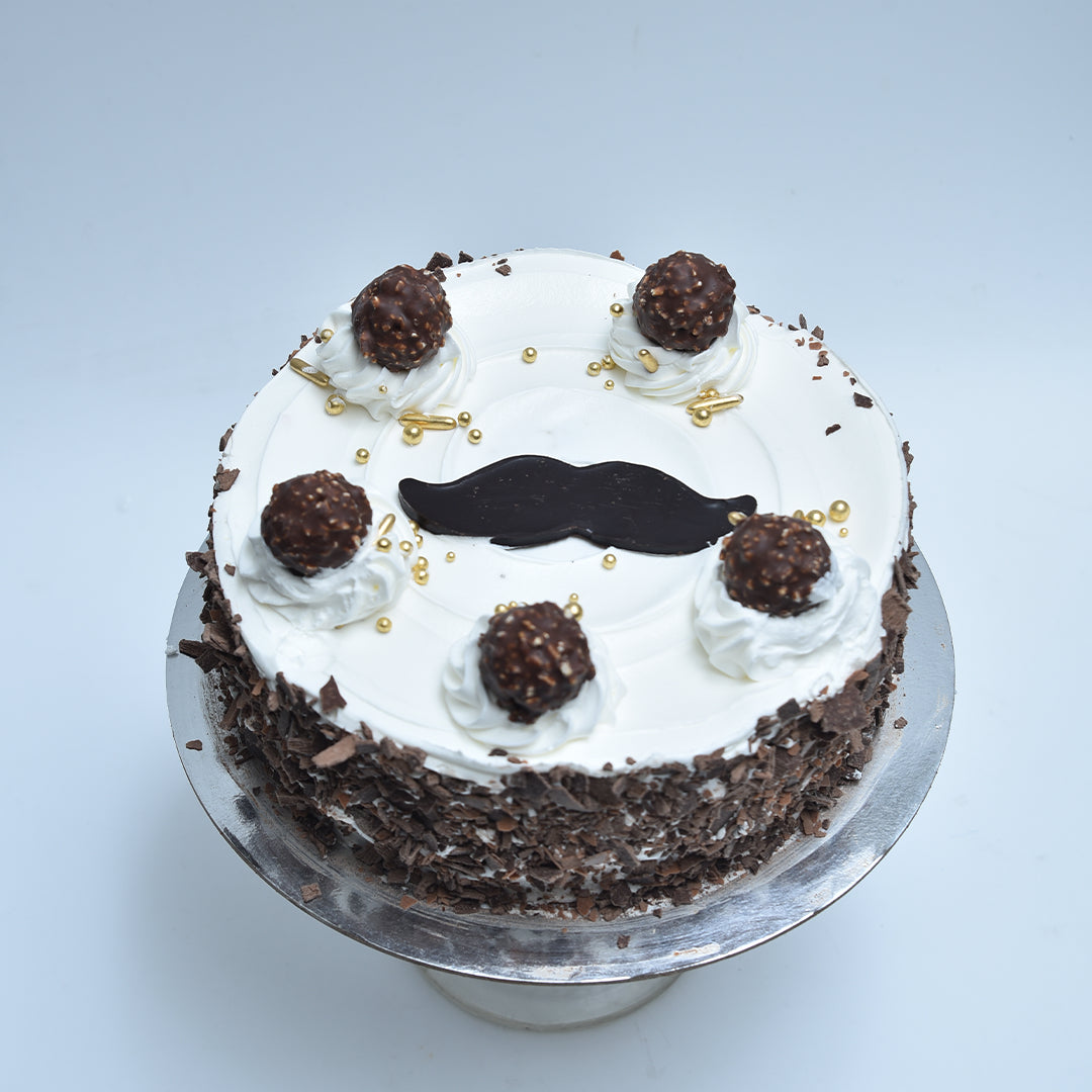 Chocolate Moustache Father’s Day Cake