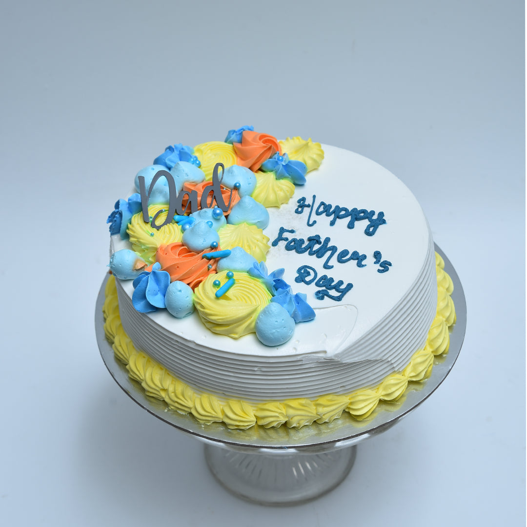 Colourful Dad Celebration Cake