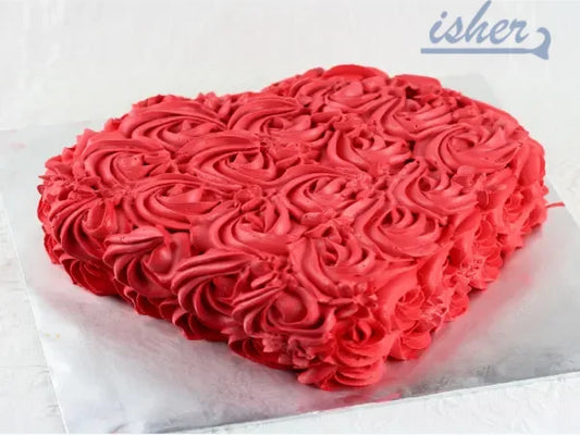 Floral Red Cake (Ac104)