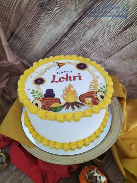 Happy Lohri Cake