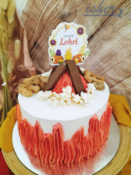 Lohri Bonfire Cake