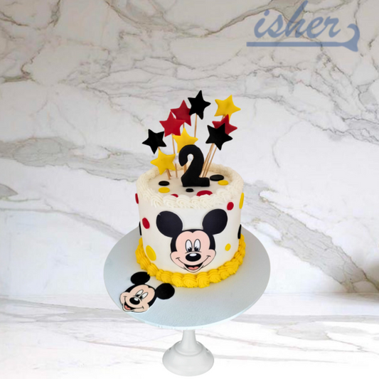 Mickey’s Birthday Bash Cake(Available In Buttercream Only) Coming Soon Baby Shower Cake