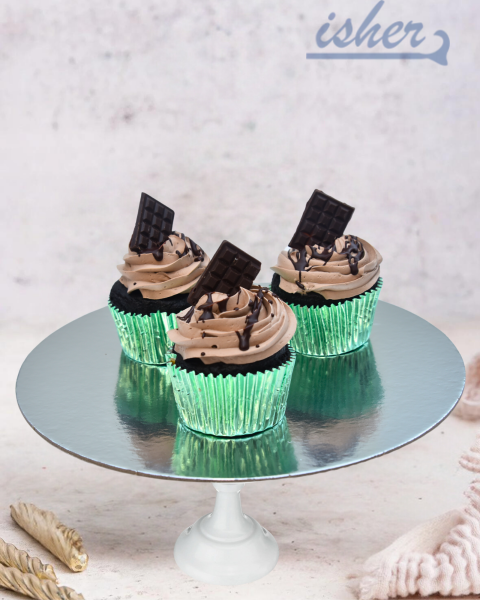Mini Chocolate Block Cupcakes (Pack Of 6) Cupcakes