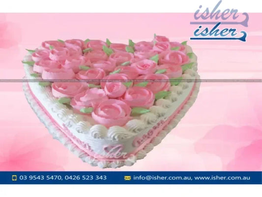 Pink Rose Garden Cake (Ac111)