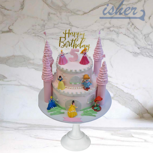 Princess Fairy - Tale Castle Cake (Available In Buttercream Icing Only)