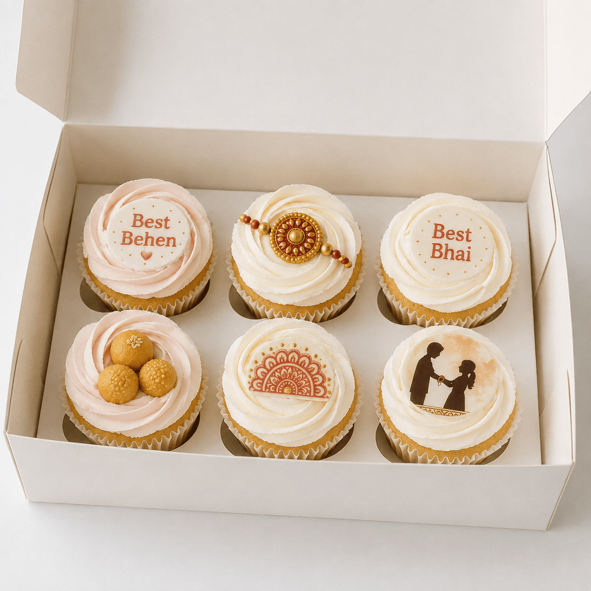 Raksha Bandhan Celebration Cupcakes - Isher Eggless Bakers