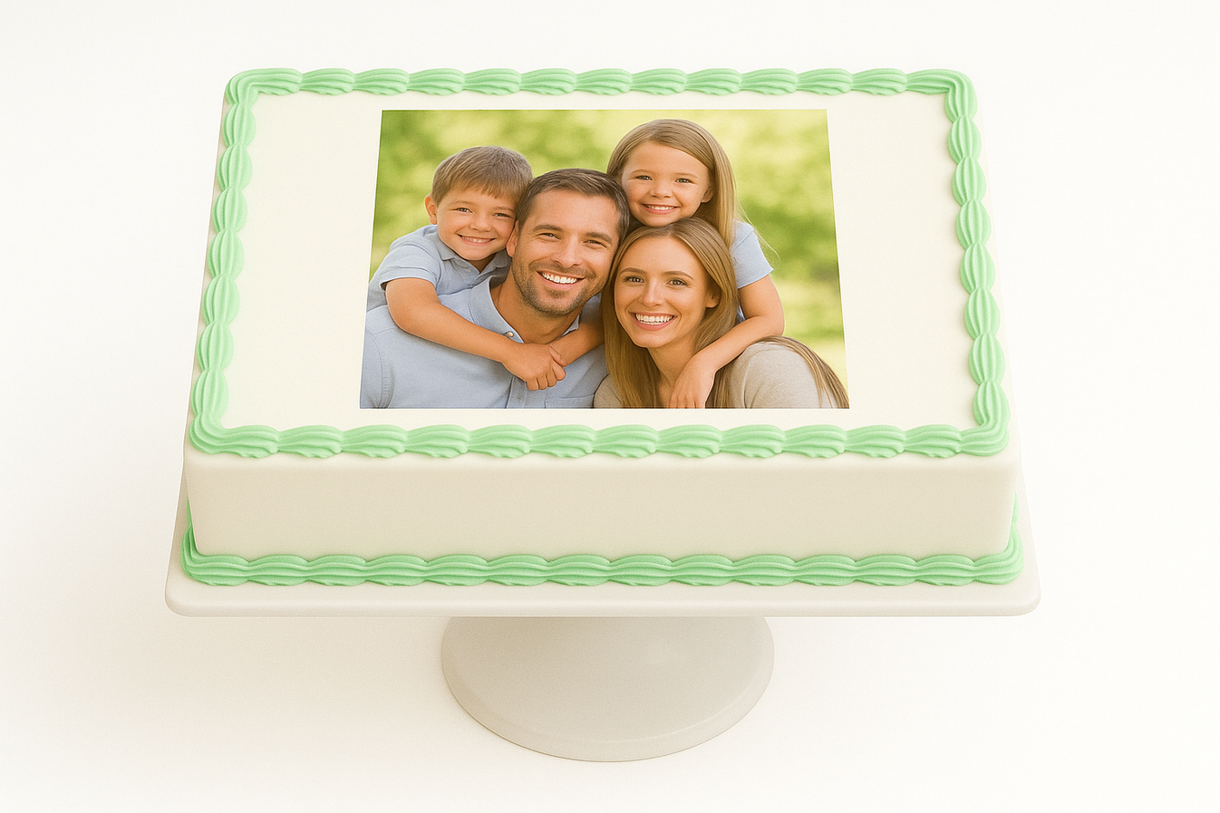 Rectangular Slab Photo Cake – Isher Eggless Bakers