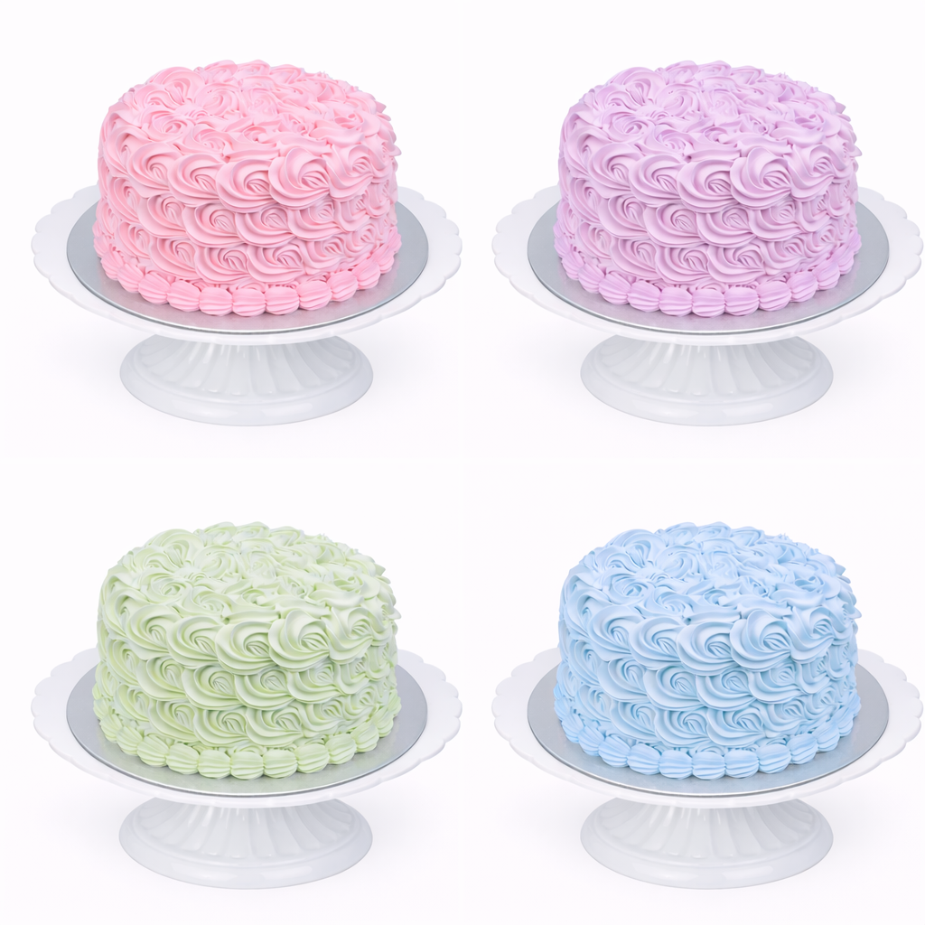 Rosette Swirl Designer Cake