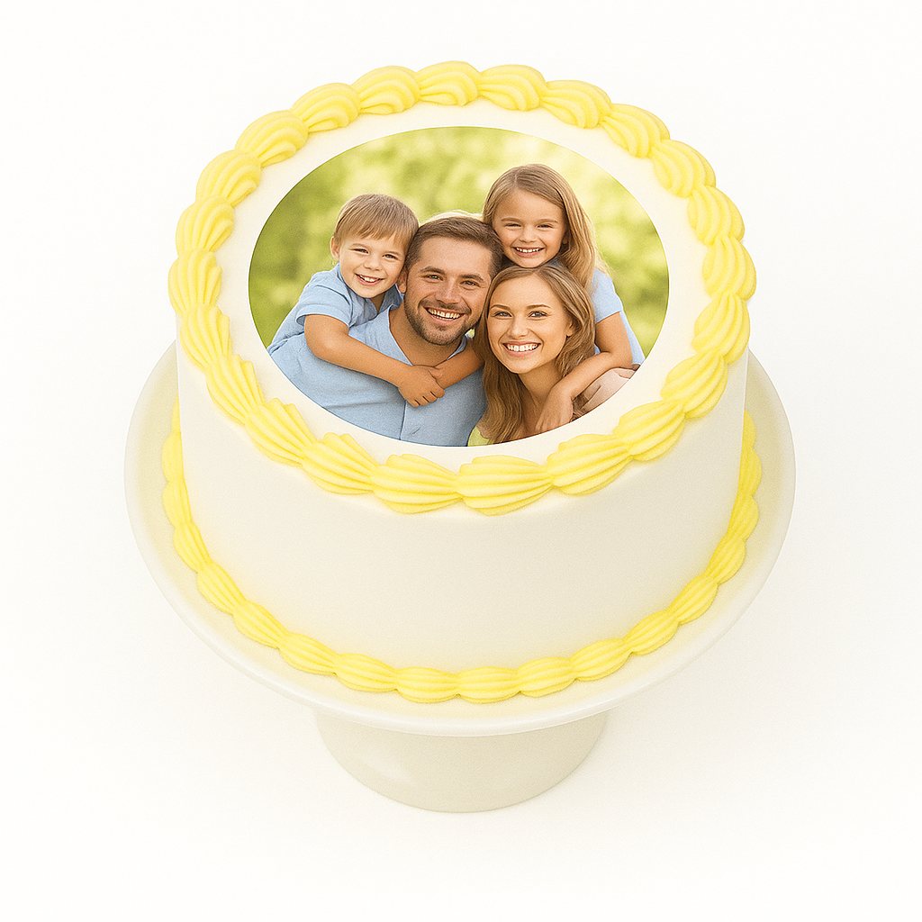 Custom Round Photo cake