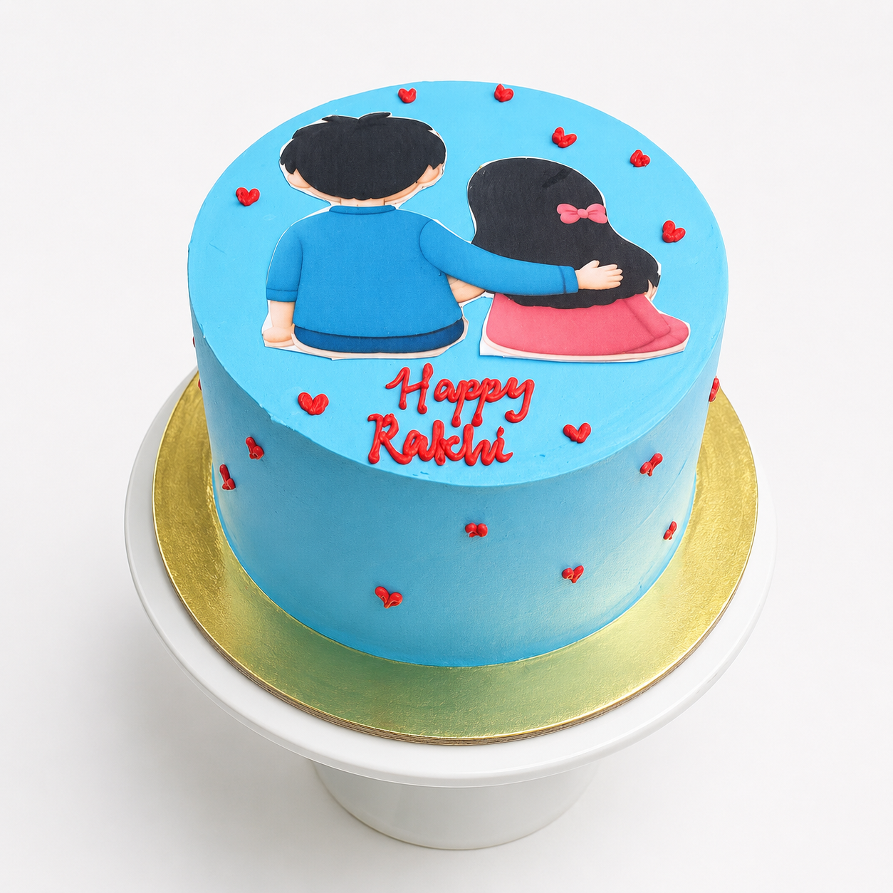 Sibling Love Rakhi Cake