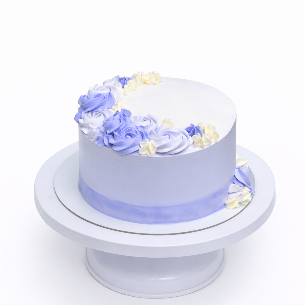 Vegan Soft Lavender Rose Cake