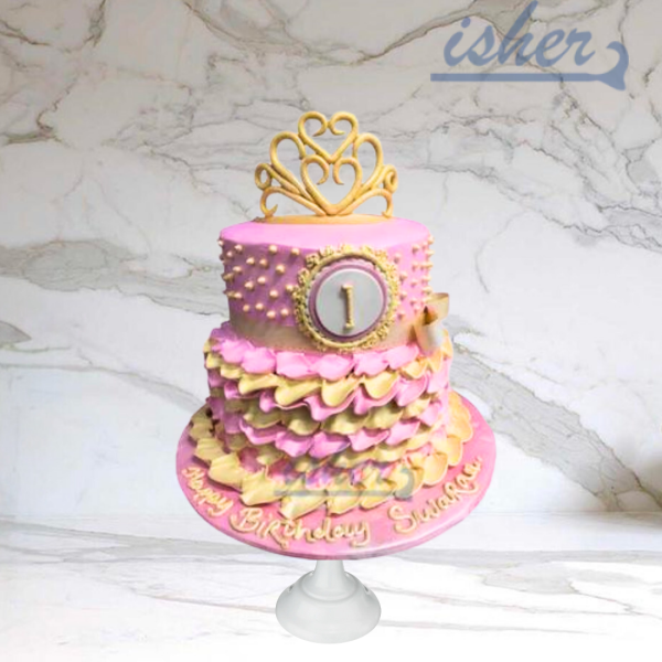 Tiara Rollo Cake Sparkling Tiara Cake – Isher Eggless Bakers