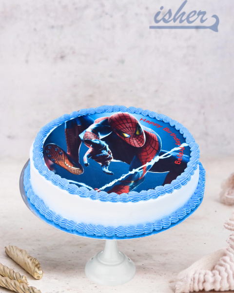 Spider - Man Edible Image Cake