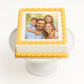 Custom Square Photo cake
