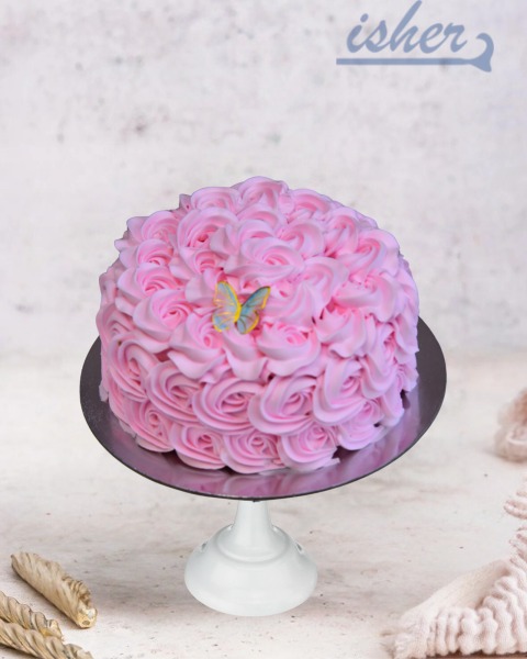 Swirls Of Rosettes Cake (Cc801)